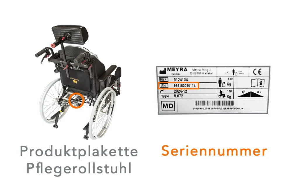 Ersatzteile Pflegerollstuhl